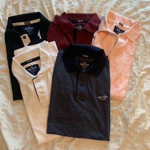 5 Hollister Polos